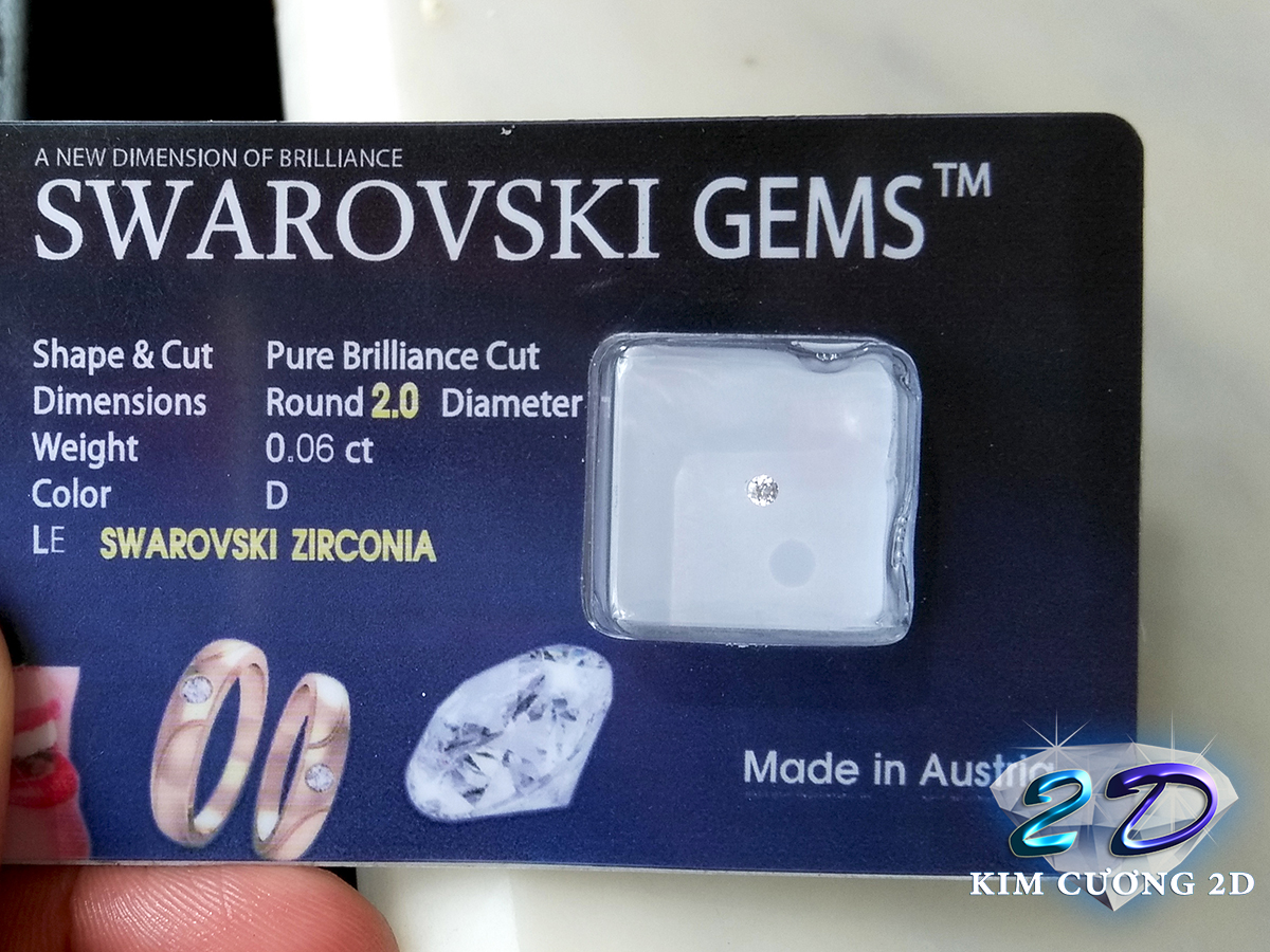 Kim cương nhân tạo 2ly Swarovski Gems – [249.000đ]