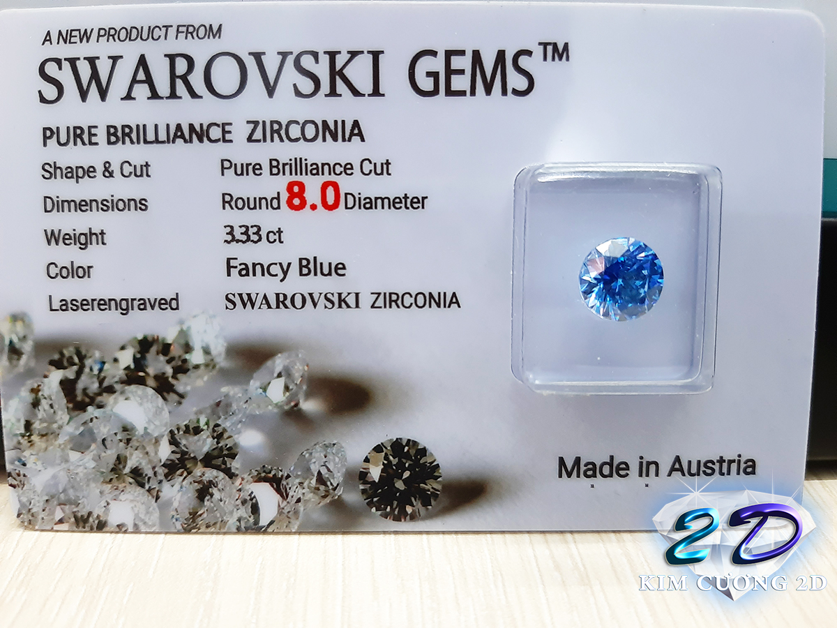 Bộ sưu tập kim cương nhân tạo màu TCF – Swarovski Gems